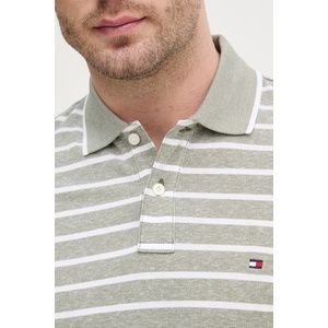 Tommy Hilfiger тениска с яка мъжка с добавен лен (MW0MW33140) - answear - 97,77 лв