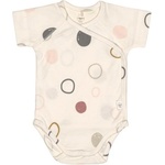 Lassig Бебешко боди с къс ръкав Lassig - Gots, 62/68 cm, 3-6 м, Circles Offwhite (4042183426341) - ozone
