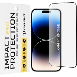 Techsuit Протектор за iPhone 14 Pro - ESD Glass - черен