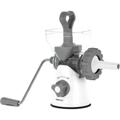 Kinghoff Мелачка за месо Kinghoff KH 1874, Ножове от неръждаема стомана, Фино/грубо смилане, Аксесоари, Бял/сив