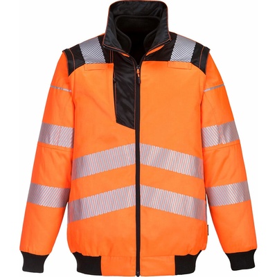 Portwest PW302 PW3 Hi Vis Pilot bunda 3 v 1 žltá čierna