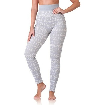 Bellinda RELAX & GO CUDDLE LEGGINGS Dámske zimné legíny sivá krémová