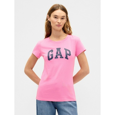GAP Тениска с гофрирана шарка GAP GAP | Rozov | ЖЕНИ | XXS