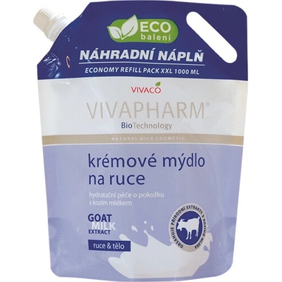 Vivapharm mydlo na ruky s kozím mliekom 1 l