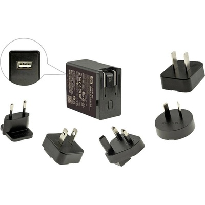 MEAN WELL NGE12I05-USB zásuvkový napájecí adaptér, stálé napětí, 5 V/DC, 12 W