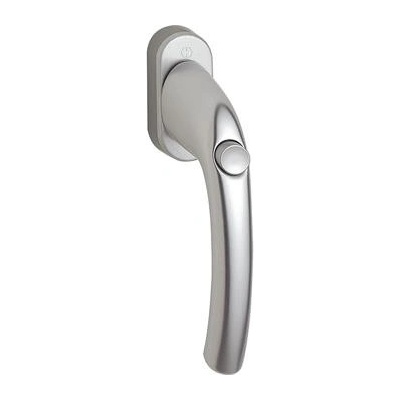 HOPPE okenní klika TOKYO s knoflíkem, 7 x 35 mm, 90°, F1 stříbrná přír.