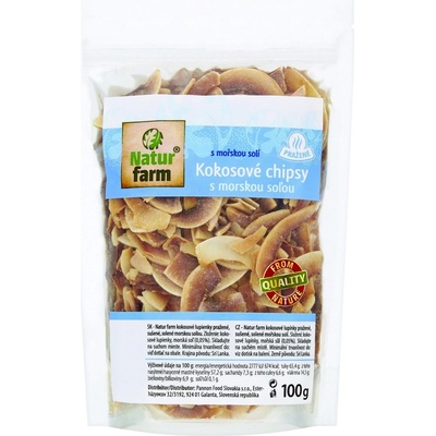 Natur farm Kokosové chipsy s mořskou solí 100 g