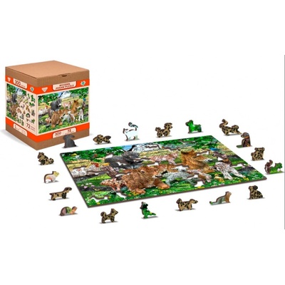 WOODEN CITY Dřevěné Mateřská školka na statku 2v1 EKO 300 dílků