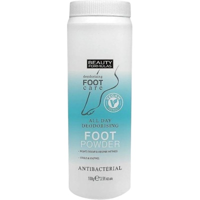 Beauty formulas Дезодорираща пудра за крака, 100 г