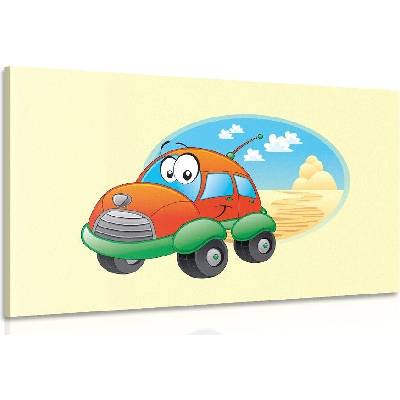 Obraz autíčko na výletě - 40x30