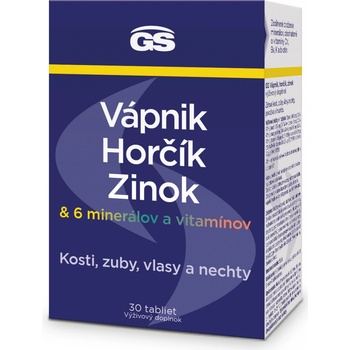 GS Vápník Hořčík Zinok 30 tabliet