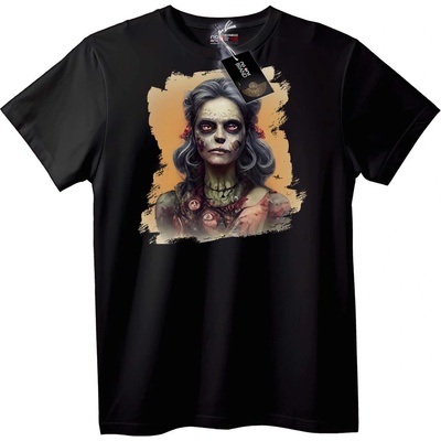 NOONEBRAND Тениска Зомби Кралица - 7XL, Black