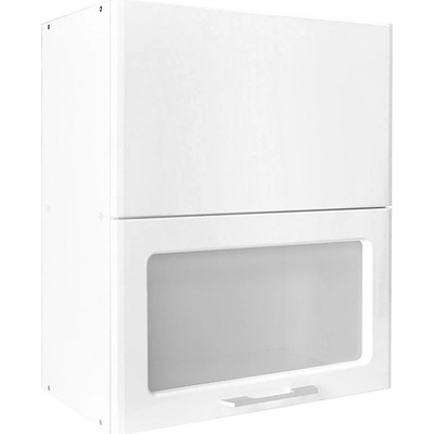 Matis Кухненски шкаф горен с две повдигащи врати in mdf vh60 бял гланц