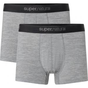 super. natural Бельо super. natural Tundra 175 Boxer 2 Pack Briefs - Cashmere Grey Melange / Cashmere Grey Melange - размер XXL (014-2127-0415)
