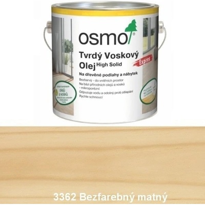 Osmo 3362 Tvrdý voskový olej Expres 2,5 l Bezfarebný matný