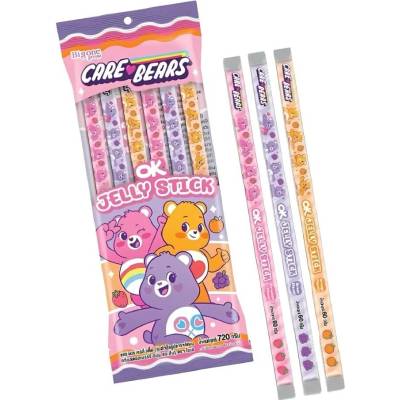 OK Care Bears Strawberry & Grape & Orange Jelly Stick 720 g