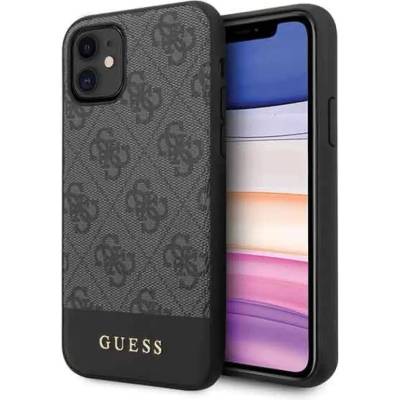 GUESS Калъф Guess 4G Stripe Collection за iPhone 11 6.1" / Xr - сив (3700740469774)
