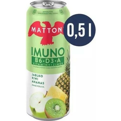 Mattoni Imuno jablko ananas a kiwi plech 0,5 l