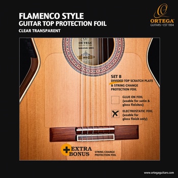 Ortega OERP-FLAM2 Flamenco Electrostatic Divided Top Pickguard