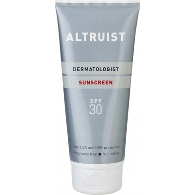 Altruist Sunscreen vodeodolný krém s faktorom SPF30 s chemickými a fyzikálnymi filtrami 200 ml