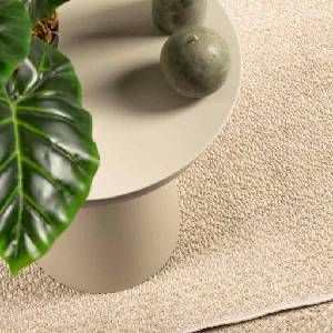 Pure Line Home Килим zizur, имитация на юта, правоъгълна шарка, за закрито и открито, бежов