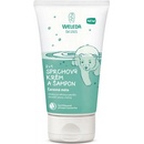 Weleda 2v1 sprchovací krém a šampón vanilka 150 ml