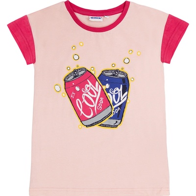 Winkiki Kids Wear Dívčí tričko Cool růžová