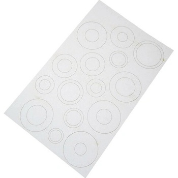 Estes šablóna papierová na krúžky adaptéry 4