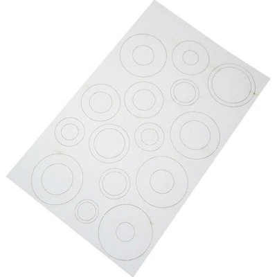 Estes šablóna papierová na krúžky adaptéry 4