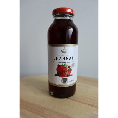 Shanar Granátová šťava 100% za studena lisovaná z granátových jabĺk 250 ml