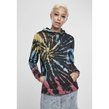 Urban Classics Дамски суичър черен Urban Classics Ladies Tie Dye Hoody UB-TB3450-00007 - Черен, размер XS