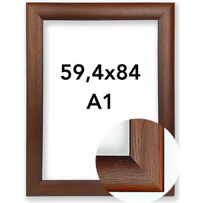 BFHM Fotorámeček Parma Rozměr: A1 - 59,4 x 84 cm, Barva: Wenge, Typ zasklení: Plexi