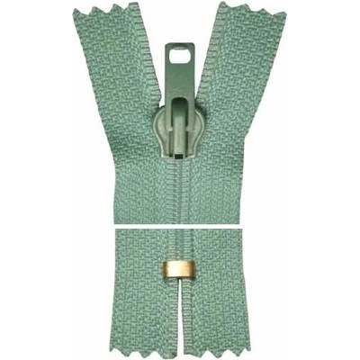 Spirálový zip, nedělitelný - 35cm - tyrkysový - Koh-i-noor - BALENÍ 10 ks