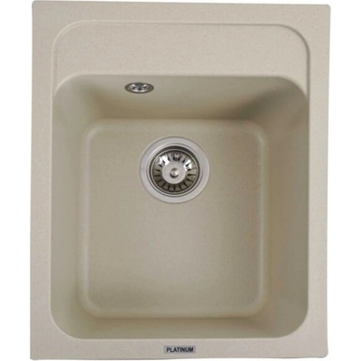 ELEFANT Гранитна мивка korrado 4050 - компактна кухненска мивка за монтаж в плот (слонова кост) (korrado 4050 слонова кост)