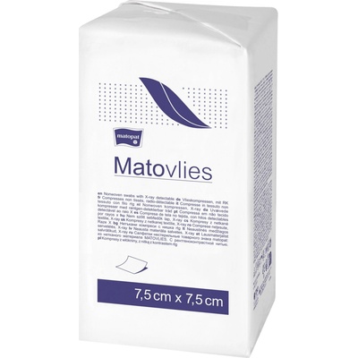 Matopat Matopat Matovlies Kompresy z netkanej textílie s RTG niťou 100 kusov 7,5 x 7,5 cm 4 40 g