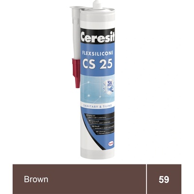 Ceresit CS 25 sanitární silikon 280 g brown