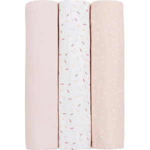 KikkaBoo Муселинови пелени Kikkaboo - 80 х 80 cm, Confetti Pink, 3 броя (31103010071)
