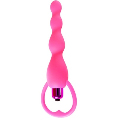 X Fun Вибро анална броеница "tok anal pink" 15 см