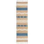 Flair Rugs Синьо-естествена ръчно изработена пътека със смес от юта 60x230 cm Medina Jute - Flair Rugs (503119377417)