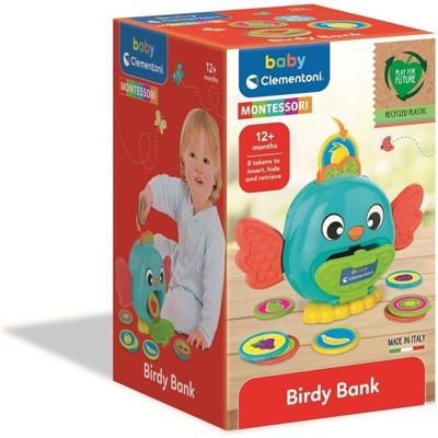 Clementoni Baby montessori pokladnička vtáčik
