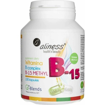 Aliness Vitamín B komplex B-15 metyl 100 veg kapsúl