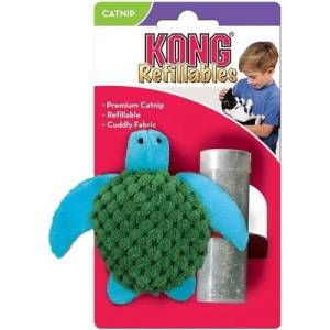 KONG Refillables костенурка - играчка за котка с кетнип