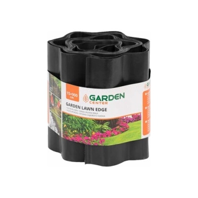 Lišta okraje trávníku GARDEN CENTER, 15×900 cm, černá