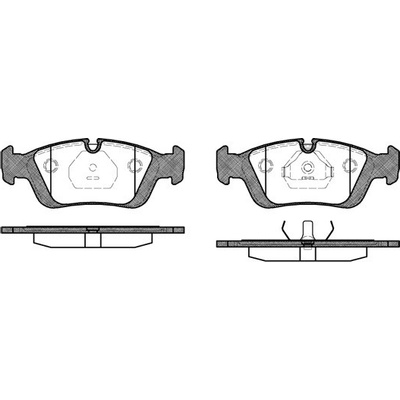 Sada brzdových platničiek kotúčovej brzdy REMSA 0384.00