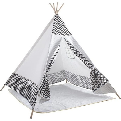 Aga4Kids Dětské Teepee ZigZag Bílý MR7006