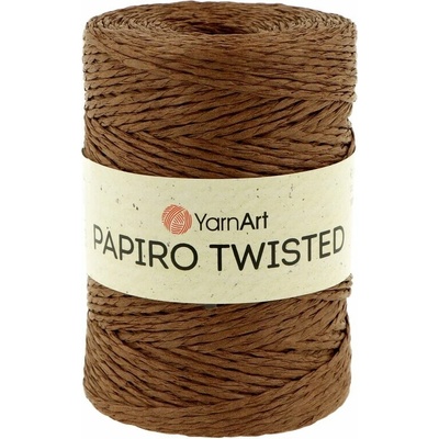 Yarnart Papiro Twisted 1316 tmavo hnedá