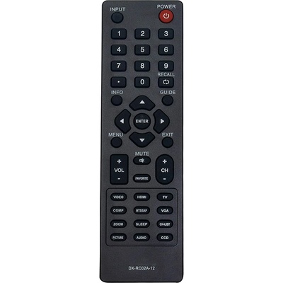 съвместим Dynex DX-RC02A-12, DX-RC01A-12, RC-701-0A, ZRC-400 - заместител дистанционно управление (Dynex DX-RC02A-12, DX-RC01A-12, RC-701-0A, ZRC-400)