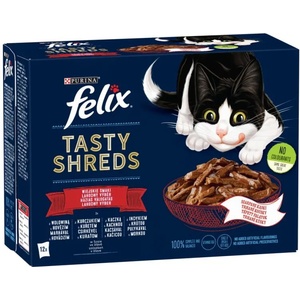 FELIX Tasty Shreds Homemade Selection in sauce 12x80 g