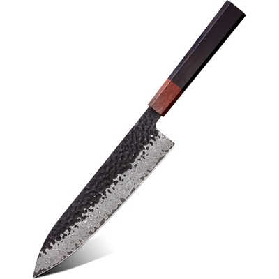 HARAHU Дамаски кухненски нож AO-37384 - Chef / Кафяв KP37384 (AO-37384)