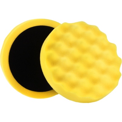 BOLL Houbička na leštění na suchý zip 150mm / 2,5cm středně tvrdá žlutá